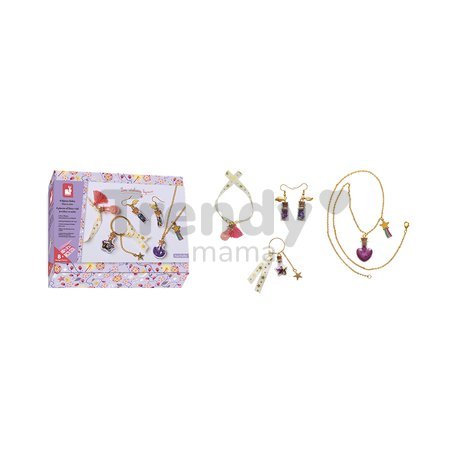 Sada na výrobu šperkov Víly Fairy Vial Jewellery Atelier Janod na výrobu 4 kusov šperkov od 8 rokov J07994