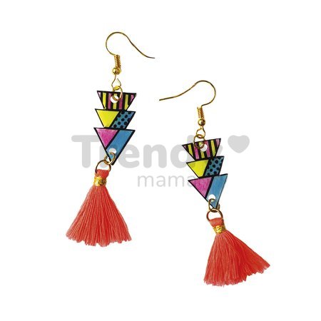 Sada na výrobu šperkov Geometrix Shrink Plastic Jewels Atelier Janod na výrobu 7 kusov šperkov od 8 rokov J07996