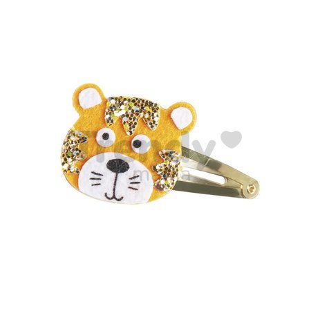 Sada na výrobu šperkov Sponky do vlasov Zvieratká Glittery Animal Hairclips Atelier Janod na výrobu 6 kusov šperkov od 6 rokov J07997
