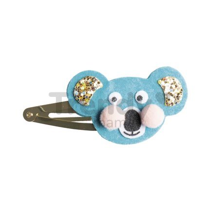 Sada na výrobu šperkov Sponky do vlasov Zvieratká Glittery Animal Hairclips Atelier Janod na výrobu 6 kusov šperkov od 6 rokov J07997