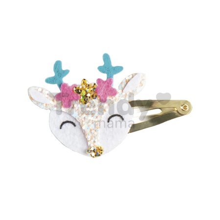Sada na výrobu šperkov Sponky do vlasov Zvieratká Glittery Animal Hairclips Atelier Janod na výrobu 6 kusov šperkov od 6 rokov J07997