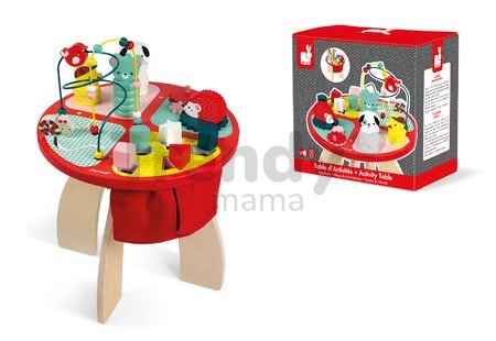 Drevený didaktický stôl Baby Forest Janod s funkciami od 12 mes