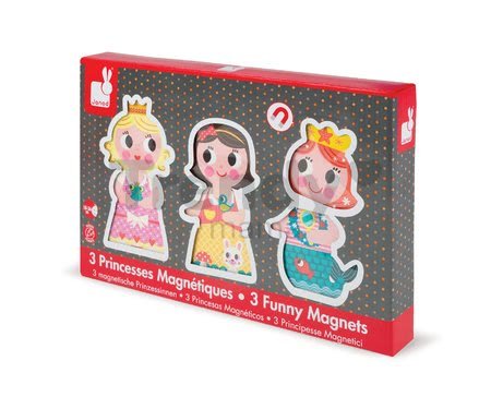 Drevené magnetické figúrky Princezné Funny Magnets Janod 3 ks od 18 mes