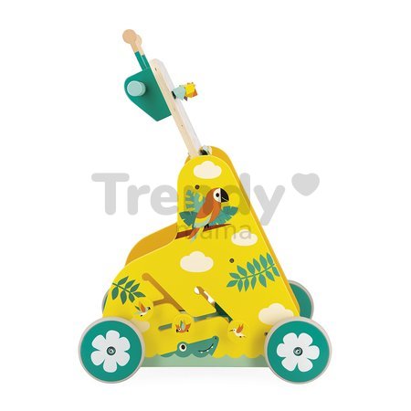 Drevené multifunkčné chodítko Multi-activity Trolley Tropik Janod od 12 mes J08269