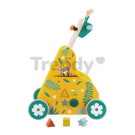 Drevené multifunkčné chodítko Multi-activity Trolley Tropik Janod od 12 mes J08269