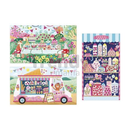 Midi kreatívna sada Tvorenie s polymérovou hmotou Sladkosti Cane Painting Sweet Treats Janod 3 obrázky od 7 rokov J09105