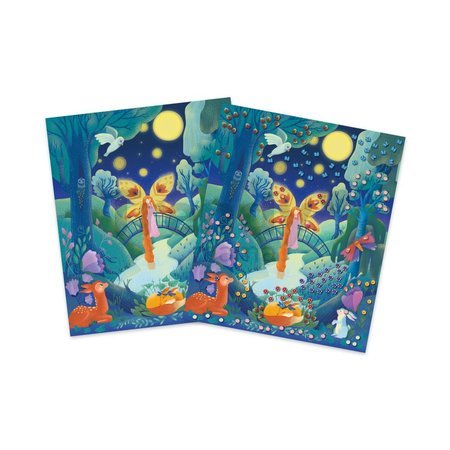 Maxi kreatívna sada Tvorenie s polymérovou hmotou Tajná záhrada Cane Painting Secret Garden Janod 5 obrázkov od 7 rokov J09106