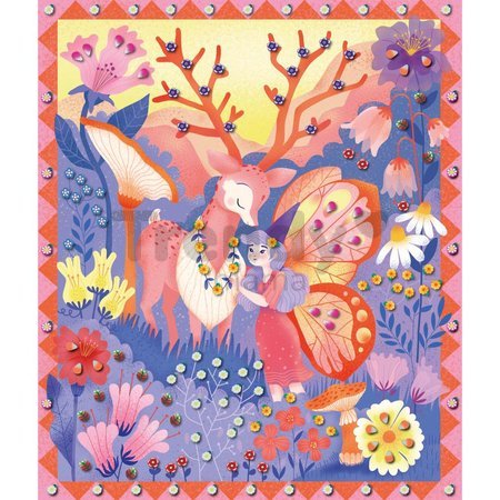 Maxi kreatívna sada Tvorenie s polymérovou hmotou Tajná záhrada Cane Painting Secret Garden Janod 5 obrázkov od 7 rokov J09106