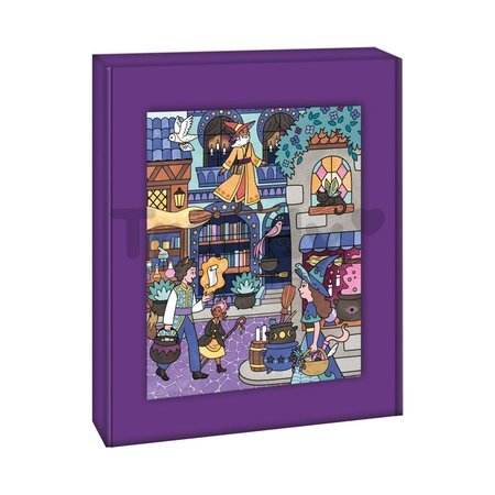 Maxi kreatívna sada Maľovanie vodovými farbami Magická škola Watercolour Painting Magic School Janod 4 obrázky od 7 rokov J09108