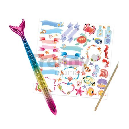 Tajný zápisník so zámkom Magický oceán Secret Notebook Magic Ocean Janod s perom 96 strán od 7 rokov J09109