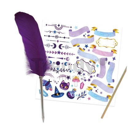 Tajný zápisník so zámkom Magická škola Secret Grimoire Magic School Janod s perom 96 strán od 7 rokov J09110