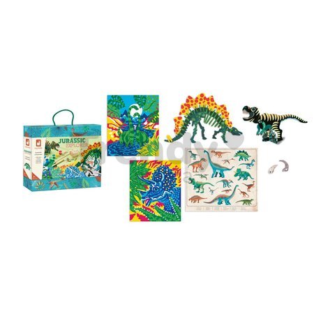 Maxi kreatívna sada Dinosaury Jurassik Explorer Atelier Janod 6 aktivít od 7 rokov J09112