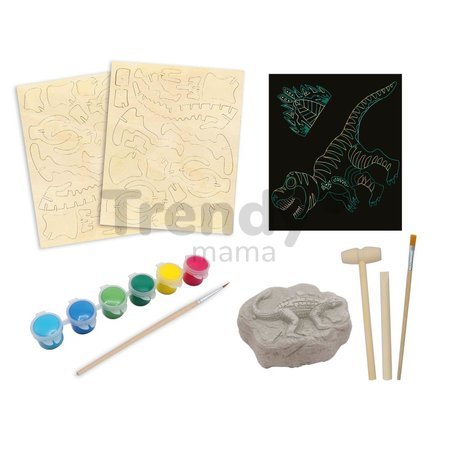 Maxi kreatívna sada Dinosaury Jurassik Explorer Atelier Janod 6 aktivít od 7 rokov J09112