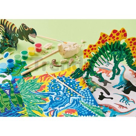 Maxi kreatívna sada Dinosaury Jurassik Explorer Atelier Janod 6 aktivít od 7 rokov J09112