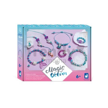 Sada na výrobu šperkov Magický oceán Jewellery to Make Magic Ocean Atelier Janod na výrobu 6 kusov šperkov od 6 rokov J09126
