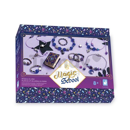 Sada na výrobu šperkov Magická škola Jewellery to Make Magic School Atelier Janod na výrobu 8 kusov šperkov od 8 rokov J09132