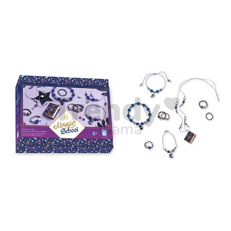 Sada na výrobu šperkov Magická škola Jewellery to Make Magic School Atelier Janod na výrobu 8 kusov šperkov od 8 rokov J09132