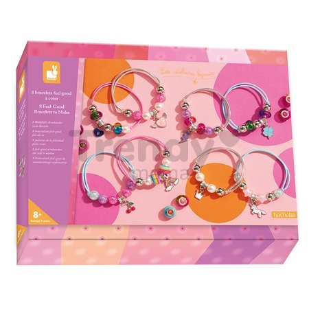 Sada na výrobu šperkov Náramky Bracelets to Make Feel good Atelier Janod na výrobu 8 kusov šperkov od 8 rokov J09133