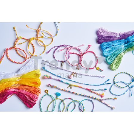 Sada na výrobu šperkov Dúhové náramky Rainbow Wrap Bracelets to Make Atelier Janod na výrobu 30 kusov šperkov od 8 rokov J09134