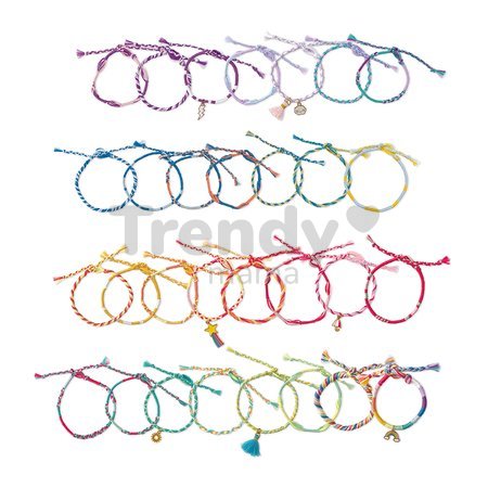 Sada na výrobu šperkov Dúhové náramky Rainbow Wrap Bracelets to Make Atelier Janod na výrobu 30 kusov šperkov od 8 rokov J09134