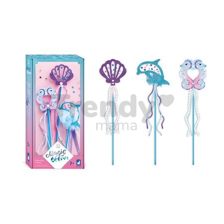 Kreatívna sada DIY Vyrob si sám Čarovný prútik Magický oceán Wands to Make Magic Ocean Atelier Janod 3 prútiky od 7 rokov J09135