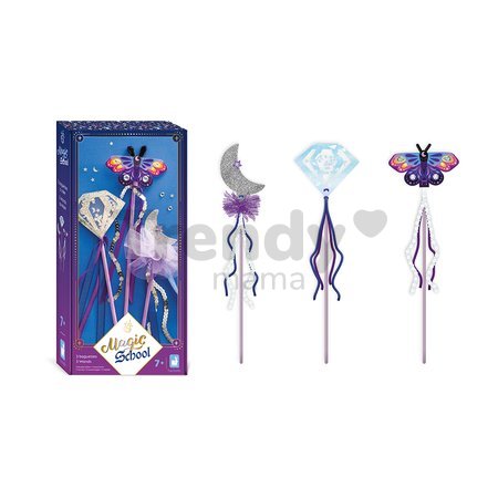 Kreatívna sada DIY Vyrob si sám Čarovný prútik Magická škola Wands to Make Magic School Atelier Janod 3 prútiky od 7 rokov J09136