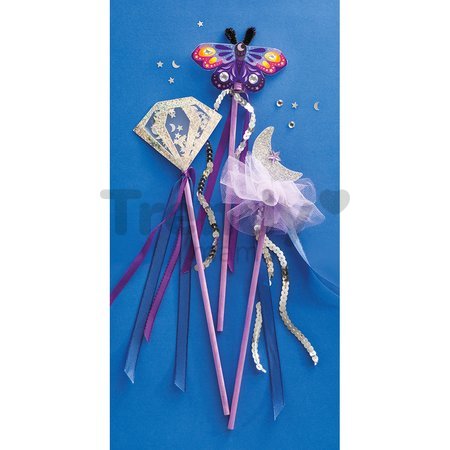 Kreatívna sada DIY Vyrob si sám Čarovný prútik Magická škola Wands to Make Magic School Atelier Janod 3 prútiky od 7 rokov J09136