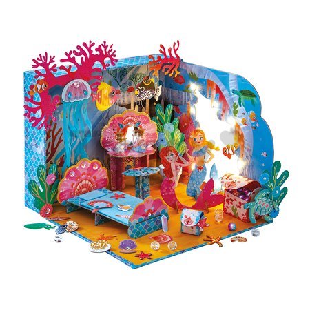 Kreatívna sada DIY Vyrob si sám 3D Spálňa morskej víly Magický oceán The Mermaids' Bedroom Magic Ocean Atelier Janod od 8 rokov J09139