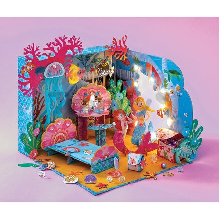 Kreatívna sada DIY Vyrob si sám 3D Spálňa morskej víly Magický oceán The Mermaids' Bedroom Magic Ocean Atelier Janod od 8 rokov J09139