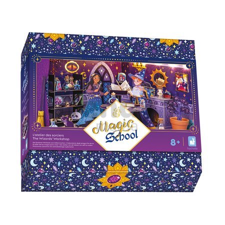 Kreatívna sada DIY Vyrob si sám 3D Hodina čarodejníctva Magická škola The Wizards Workshop Magic School Atelier Janod od 8 rokov J09140