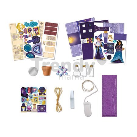 Kreatívna sada DIY Vyrob si sám 3D Hodina čarodejníctva Magická škola The Wizards Workshop Magic School Atelier Janod od 8 rokov J09140