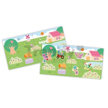 Mini kreatívna sada Prelepovateľné samolepky Zvieratká Repositionable Thick Stickers My Arts & Crafts Atelier Janod 22 nálepiek od 24 mes J09144