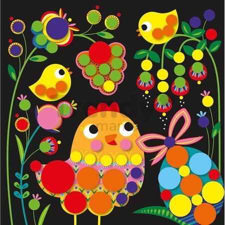 Mini kreatívna sada Okrúhle nálepky Round Stickers My Arts & Crafts Atelier Janod 4 obrázky J09146