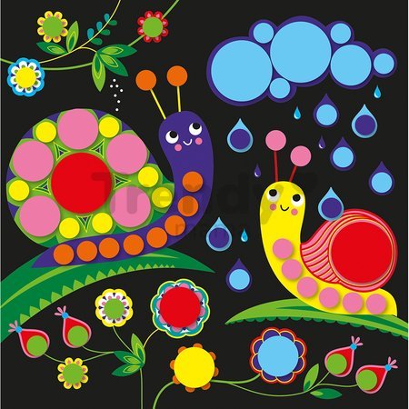 Mini kreatívna sada Okrúhle nálepky Round Stickers My Arts & Crafts Atelier Janod 4 obrázky J09146