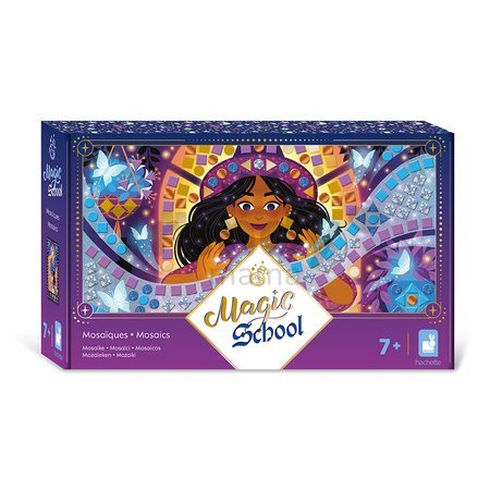 Midi kreatívna sada Mozaika Magická škola Mosaics Magic School Atelier Janod 3 obrázky od 7 rokov J09150