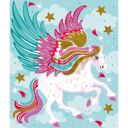 Maxi kreatívna sada Trblietavé piesky Zvieratká Glitter and Sand Sparkling Animals Atelier Janod 5 obrázkov od 7 rokov J09152