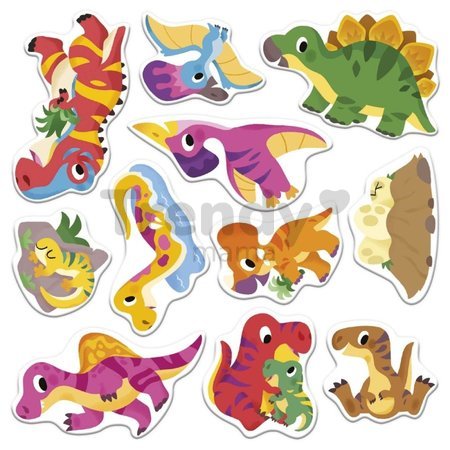 Maxi kreatívna sada Prelepovateľné samolepky Dinosaury Repositionable Thick Stickers My Arts & Crafts Atelier Janod 30 nálepiek od 24 mes J09158
