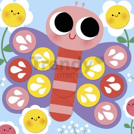 Mini kreatívna sada Okrúhle nálepky Stickers My Arts & Crafts Atelier Janod 72 nálepiek od 2 rokov J09159