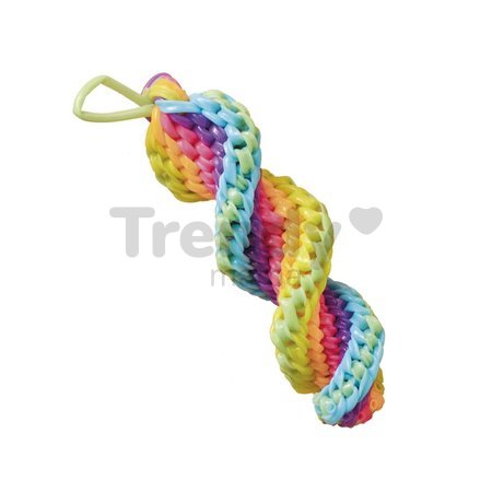 Maxi kreatívna sada Tvoríme s bužírkami Mier a láska Scoubidou Peace & Love Atelier Janod 8 dekorácií od 7 rokov J09160