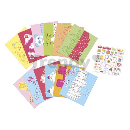 Mini kreatívna sada Origami Kawaii Paper Boxes Atelie Janod papierové krabičky 12 kusov od 7 rokov J09164