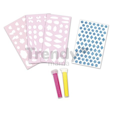 Midi kreatívna sada Penové nálepky a svietiaci piesok Fluorescent Sand Foam Stickers Atelier Janod 3 obrázky od 6 rokov J09166