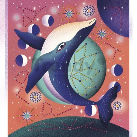 Maxi kreatívna sada 3D Maľovanie bodkami Pointillism 3D Painting Cosmic Animals Atelier Janod 8 obrázkov od 8 rokov J09168
