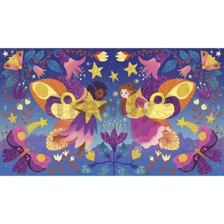 Midi Kreatívna sada Trblietky Magické víly Glitter Magic Fairies Atelier Janod 3 obrázky od 5 rokov J09171