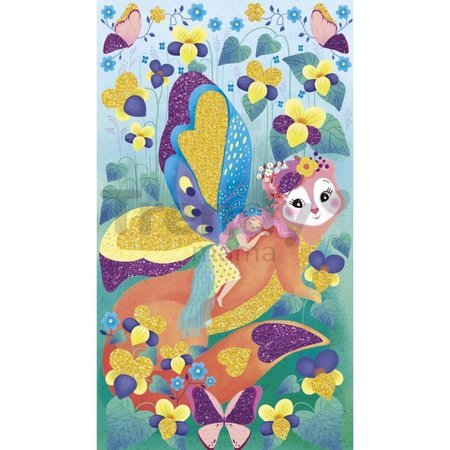 Midi Kreatívna sada Trblietky Magické víly Glitter Magic Fairies Atelier Janod 3 obrázky od 5 rokov J09171