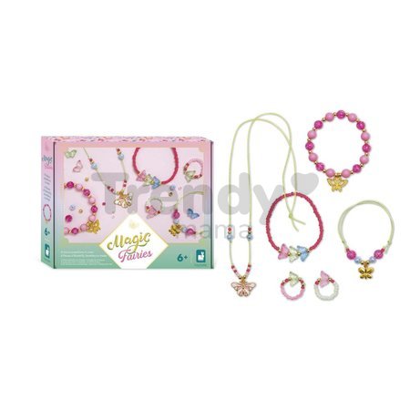 Sada na výrobu šperkov Magické víly Jewellery Magic Fairies Atelier Janod na výrobu 6 kusov šperkov od 6 rokov J09172