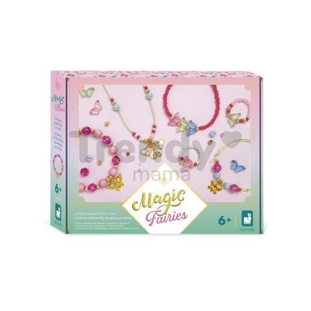 Sada na výrobu šperkov Magické víly Jewellery Magic Fairies Atelier Janod na výrobu 6 kusov šperkov od 6 rokov J09172