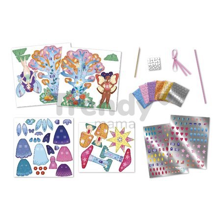 Kreatívna sada s aktivitami Magické víly Multi-activities Magic Fairies Atelier Janod 11 dekorácií od 5 rokov J09175