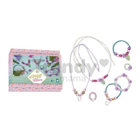 Kreatívna sada na výrobu šperkov Magické víly Fairy Jewellery Magic Fairies Atelier Janod na výrobu 7 kusov šperkov od 6 rokov J09176