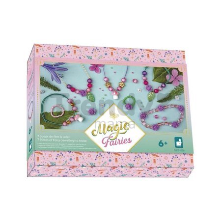 Kreatívna sada na výrobu šperkov Magické víly Fairy Jewellery Magic Fairies Atelier Janod na výrobu 7 kusov šperkov od 6 rokov J09176
