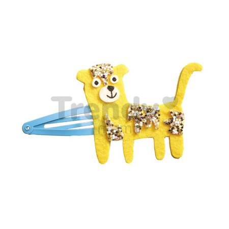 Sada na výrobu šperkov Sponky do vlasov Exotické zvieratá Glitter Hair Clips Exotic Animals Atelier Janod na výrobu 6 kusov šperkov od 5 rokov J09178